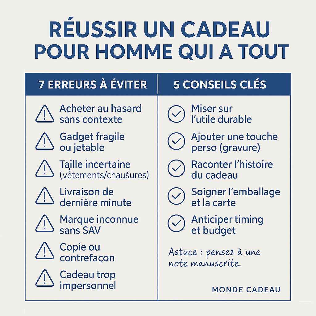 Infographie conseils pour réussir un cadeau homme qui a tout infographie conseils cadeau homme qui a tout