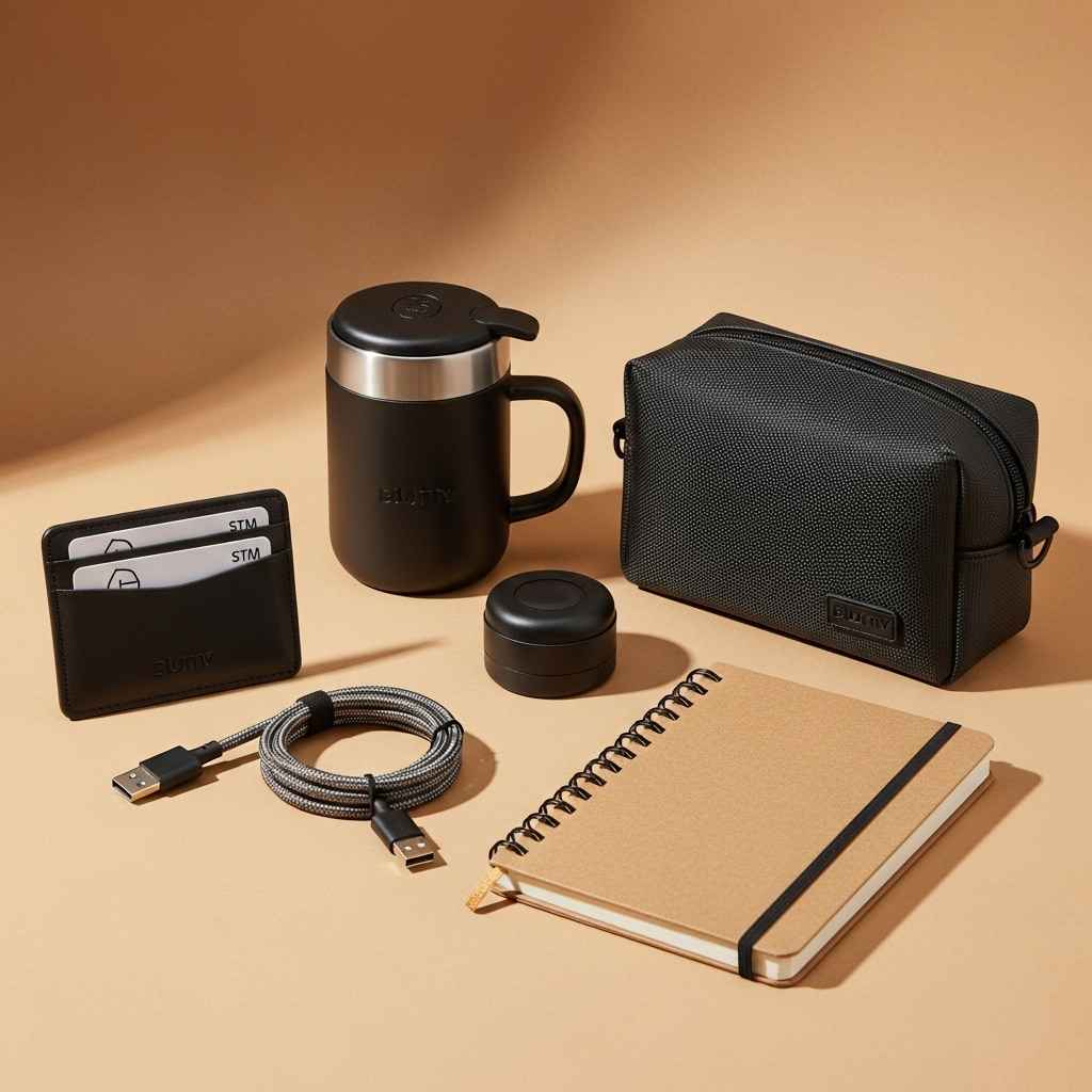 Sélection élégante de cadeaux homme petit budget sous 30 euros, style e-commerce. Sélection élégante de cadeaux homme petit budget sous 30 euros, style e-commerce.
