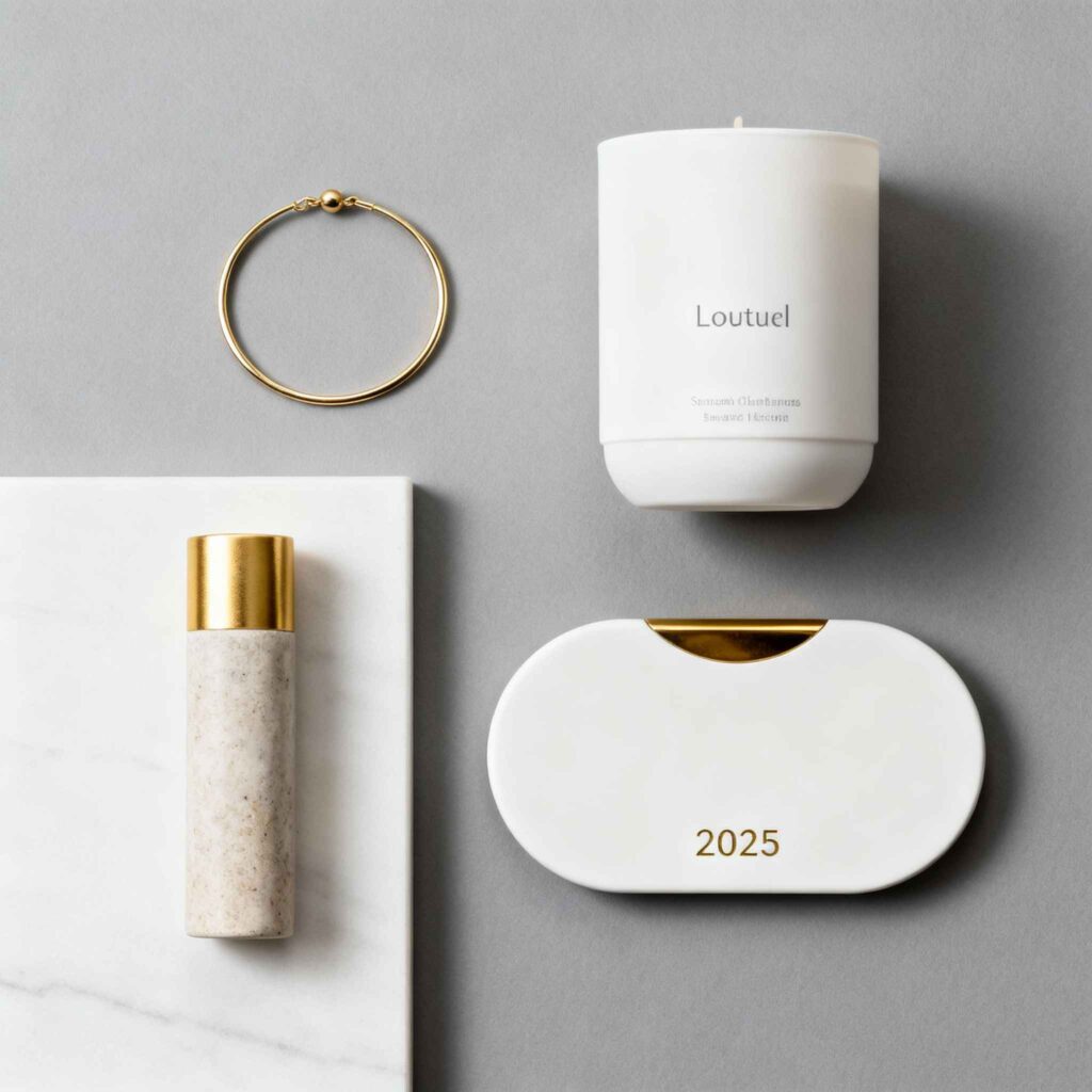 Compilation des tendances cadeaux copine 2025 : bijoux minimalistes, bien-être, personnalisation, style moderne épuré
